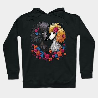 Poodle Couple Valentine Hoodie